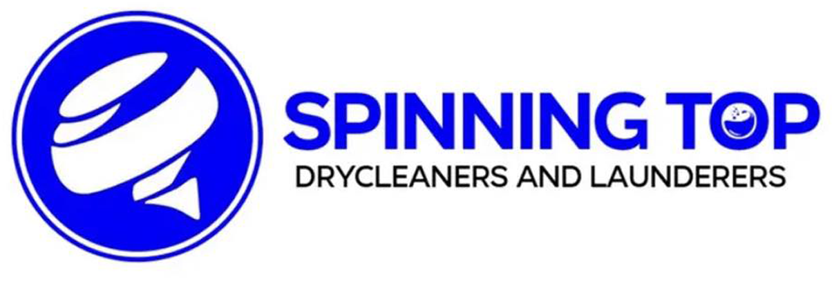 spinning top laundry logo